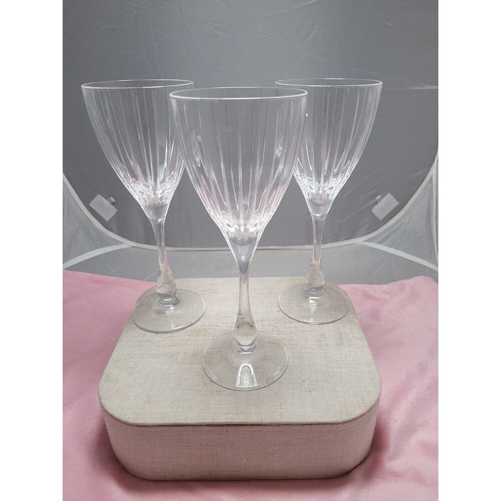 3 Royal Crystal Rock RCR SOLARIS Wine Goblet(s) EXCELLENT
